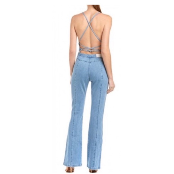 Jetset Diaries Stevie Denim Overall Jumpsuit Jean TJD Revolve - Picture 3 of 10